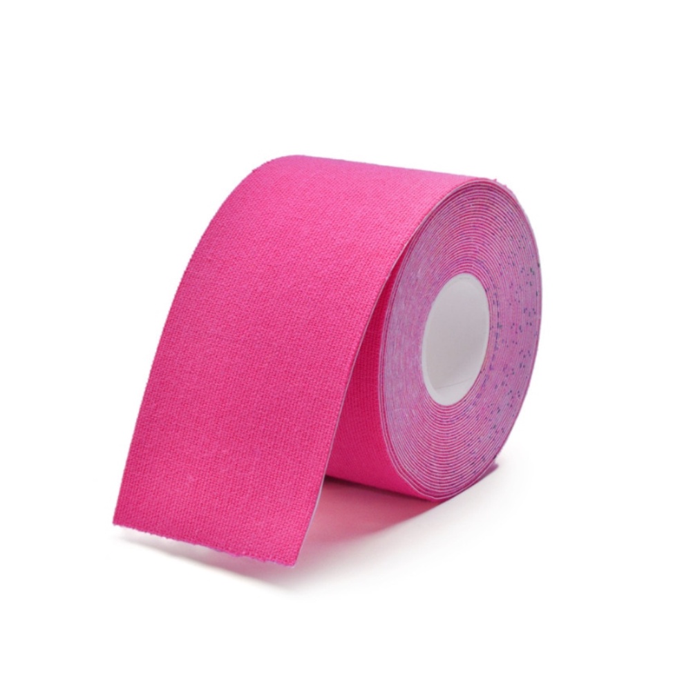 เทปพยุงกล้ามเนื้อ (Kinesiology Tape) 2นิ้ว สีชมพู