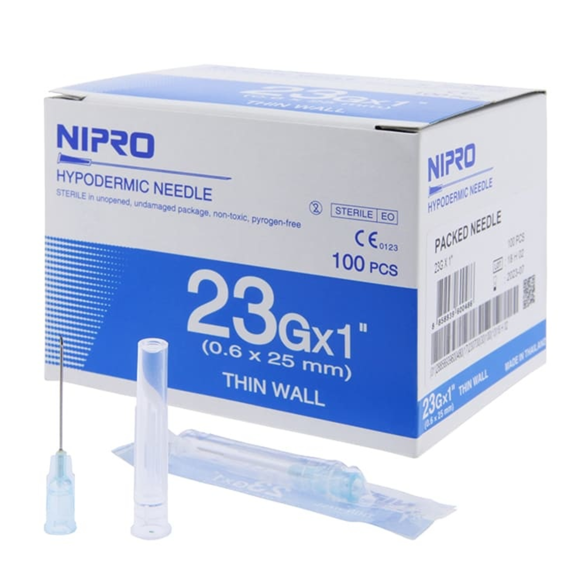 NIPRO เข็มฉีดยา ขนาด 23G x 1  นิ้ว (กล่อง)