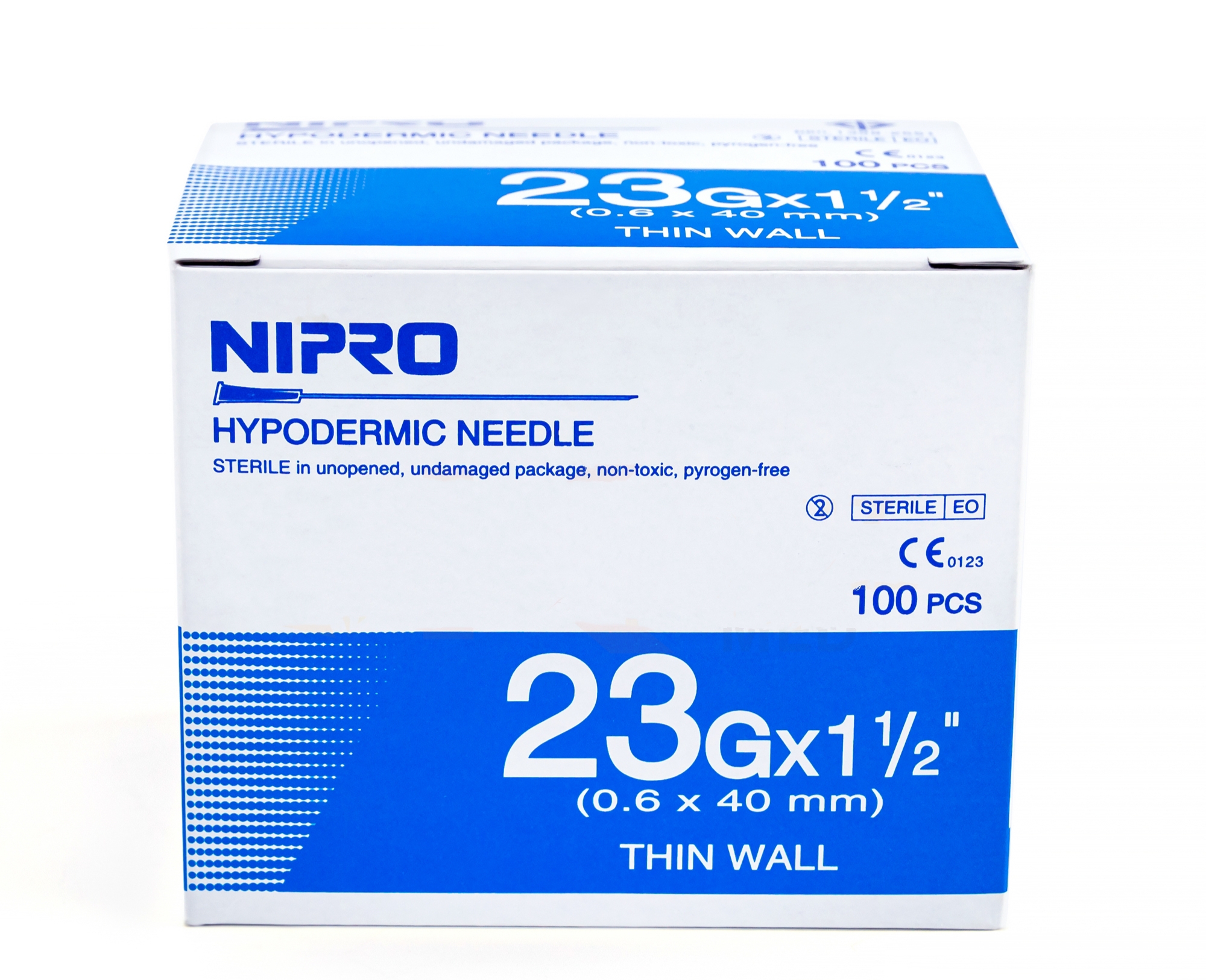 NIPRO เข็มฉีดยา ขนาด 23G x 1 1/2 นิ้ว (กล่อง)