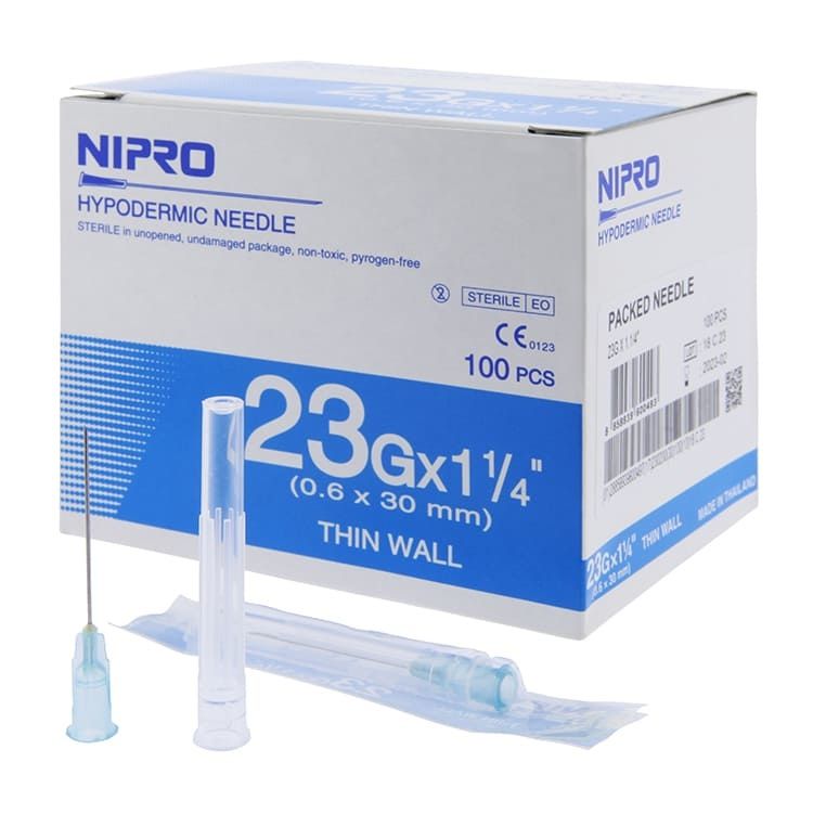 NIPRO เข็มฉีดยา ขนาด 23G x 1 1/4 นิ้ว (กล่อง)