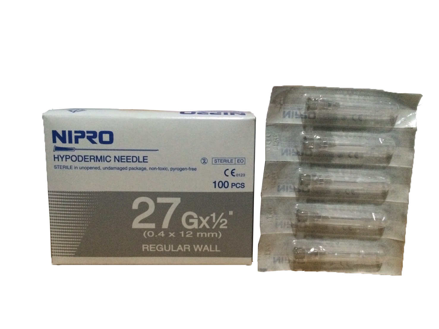 NIPRO เข็มฉีดยา ขนาด 27G x 1/2 นิ้ว (ซอง)