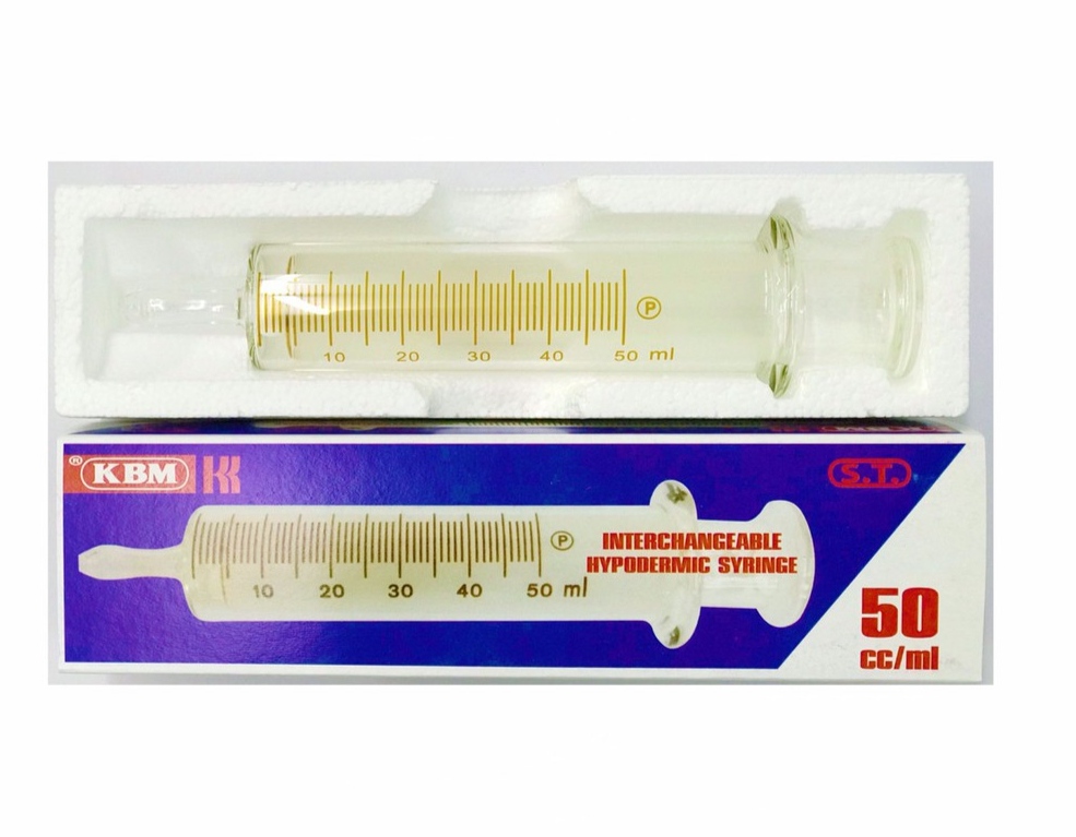 Glass Syringe ไซริงค์แก้วให้อาหารสายยาง 50 มล.