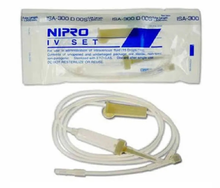 NIPRO. IV. Set ชุดให้น้ำเกลือแบบติดเข็ม