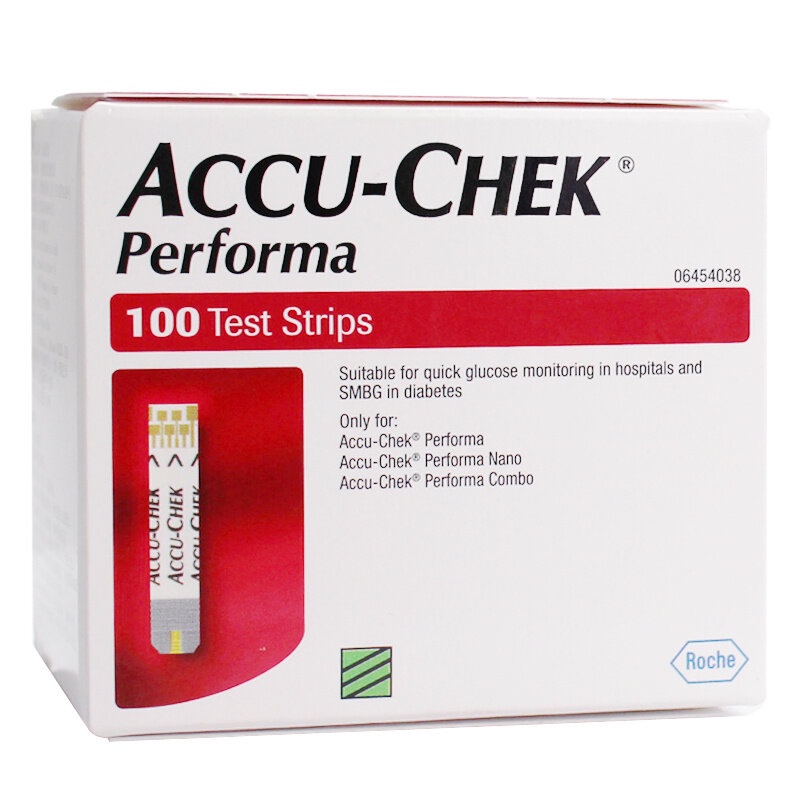 Accu-Chek รุ่น Performa  แผ่นตรวจน้ำตาล (100ชิ้น)