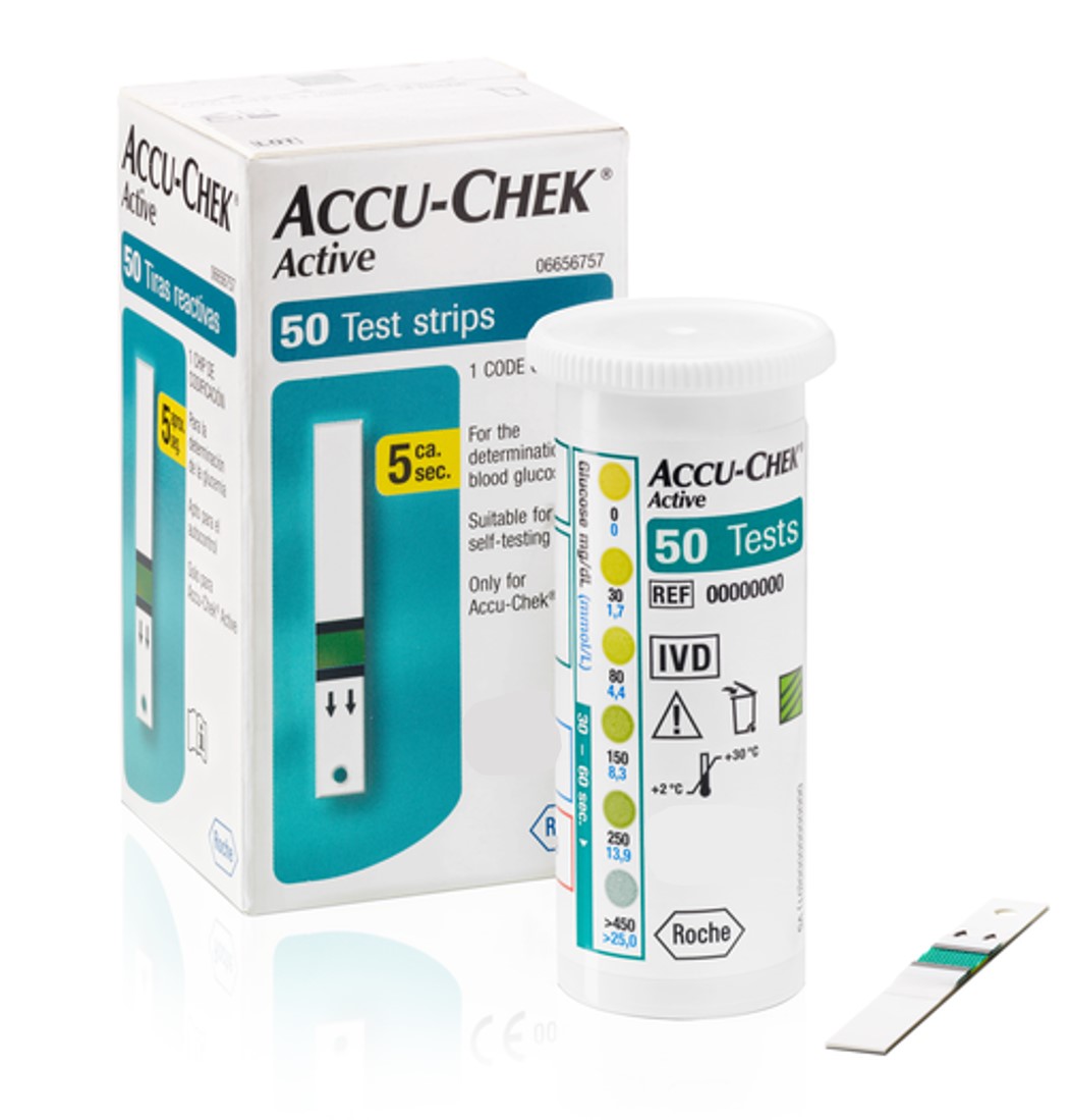 ACCU-CHEK ACTIVE แถบตรวจน้ำตาล 50 ชิ้น