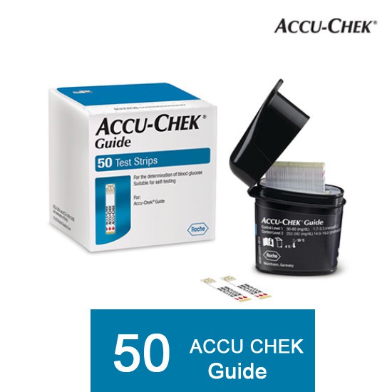 ACCU-CHEK GUIDE แถบตรวจน้ำตาล จำนวน 50 ชิ้น